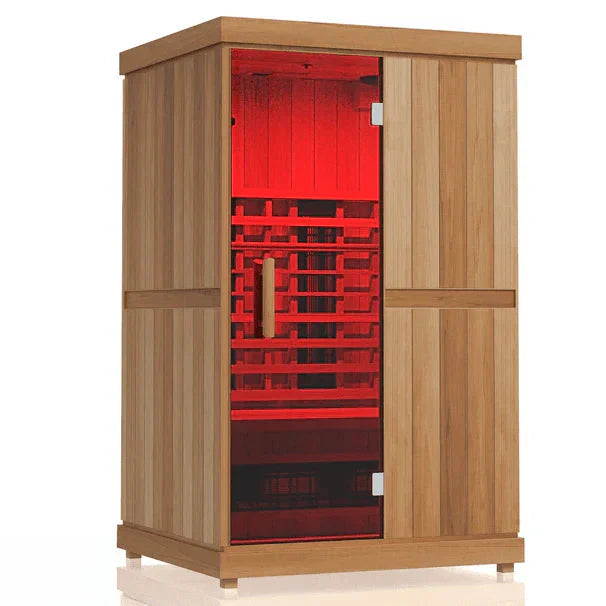 AuraHeats AH-2 Dual Full Spectrum Infrared Sauna-AuraHeats Saunas-HQ Sauna